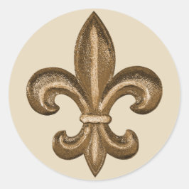 Adesivo Ouro francês Fleur De Lis Crest