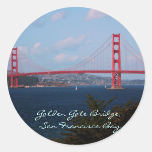 Adesivo Ouro Gate Bridge Sticker