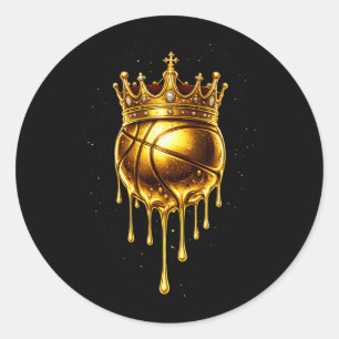 Adesivo Ouro Gotejando Basquete Moderno Urbano Respeite O
