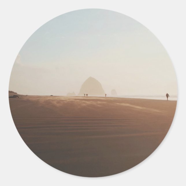 Adesivo Ouro hora na praia de Cannon (Frente)