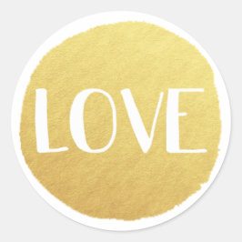 Adesivo Ouro Love Holiday Sticker