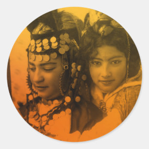 Adesivo Ouro Magrebe Ouled Naïl Berber Rapariga Mulher do