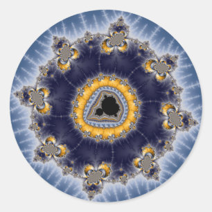 Adesivo Ouro Mandelbrot - Fractal