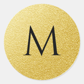 Adesivo Ouro Monograma - Letra Minúscula Glitter Dourada