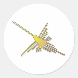 Adesivo Ouro Nazca Lines Hummingbird