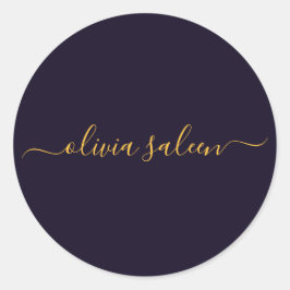 Adesivo Ouro negro personalizado