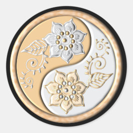 Adesivo Ouro & Prata Yin Yang