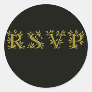 ADESIVO OURO PRETO RSVP