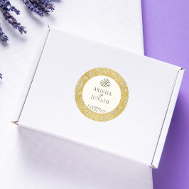 Adesivo Ouro Real Islâmico Damasco, Favor do Casamento Muç