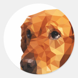 Adesivo Ouro Retriever Arte Polar Baixa