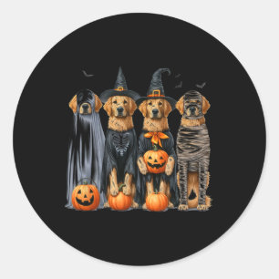 Adesivo Ouro Retriever Ghost Dog Halloween