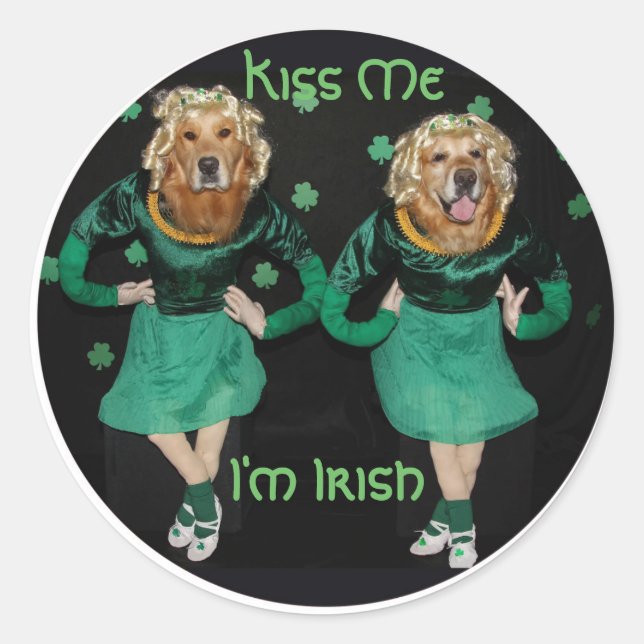 Adesivo Ouro Retriever Irish Stepdaners (Frente)