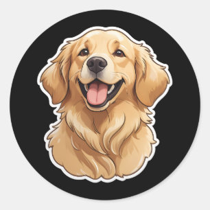 Adesivo Ouro Retriever Sticker