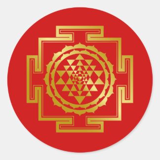 Adesivo Ouro Shree Yantra