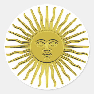 Adesivo Ouro Sunburst Stickers