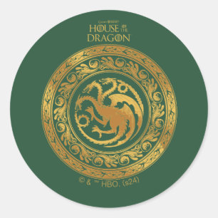 Adesivo Ouro Targaryen Crest