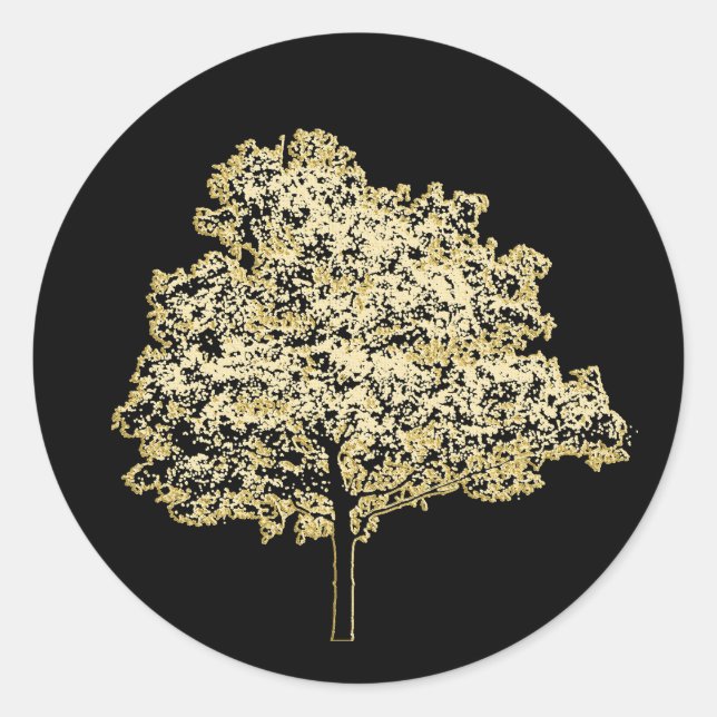 Adesivo Ouro Tree Nature (Frente)