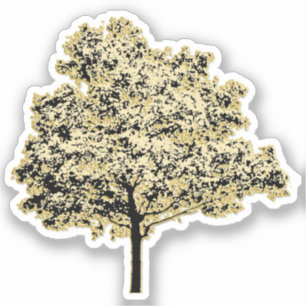 Adesivo Ouro Tree Nature
