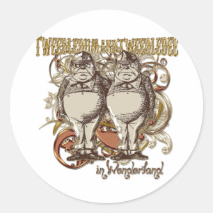 Adesivo Ouro Ver. do estilo de Tweedledum & de Tweedledee