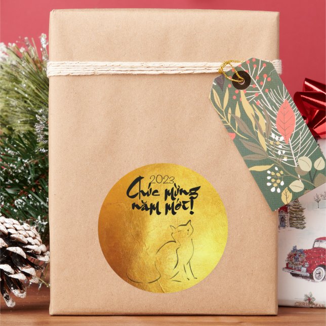 Adesivo Ouro Vietnamita Lunar 2023 RSt (Feriado)