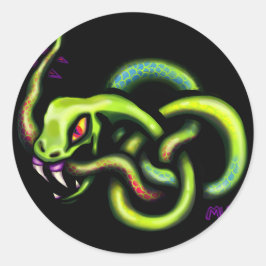 Adesivo Ouroboros Cobra Celtic Knot