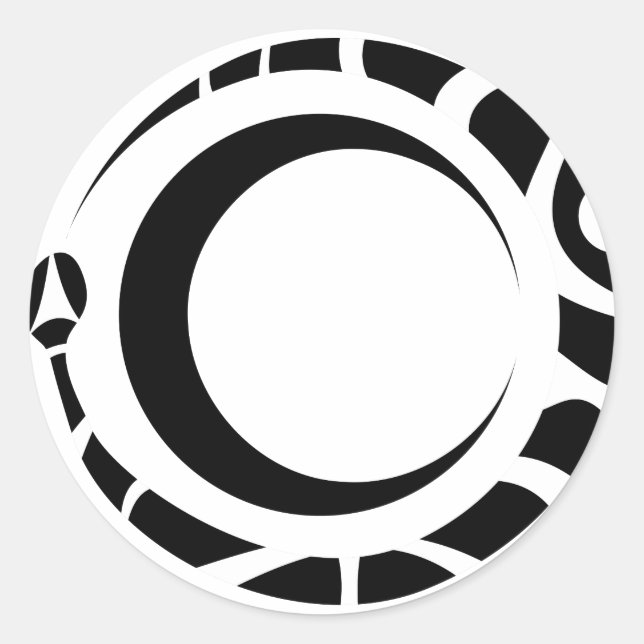 Adesivo ouroboros e lua (Frente)