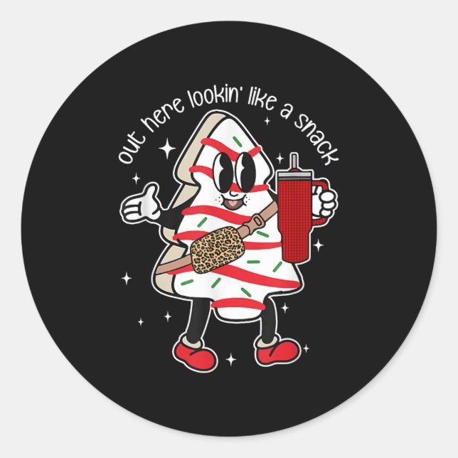 Adesivo Out Here Looking Like A Snack  (Frente)