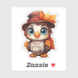 Adesivo Outono Cai Deixa a Ação de Graças na Turquia