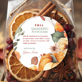 Adesivo Outono Panela de Simmering Potpourri