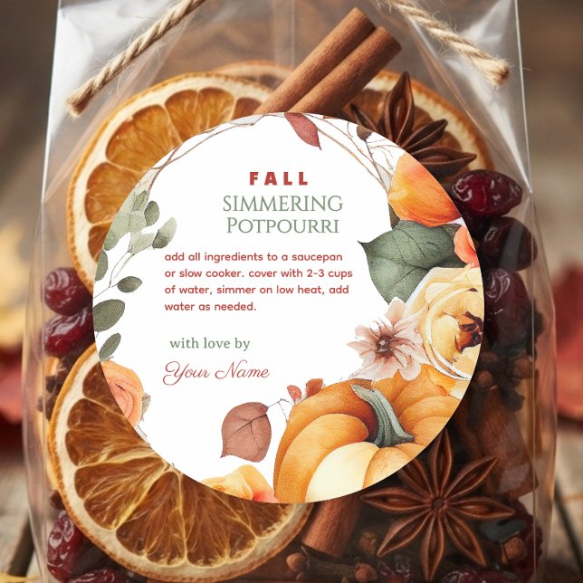 Adesivo Outono Panela de Simmering Potpourri  (Criador carregado)
