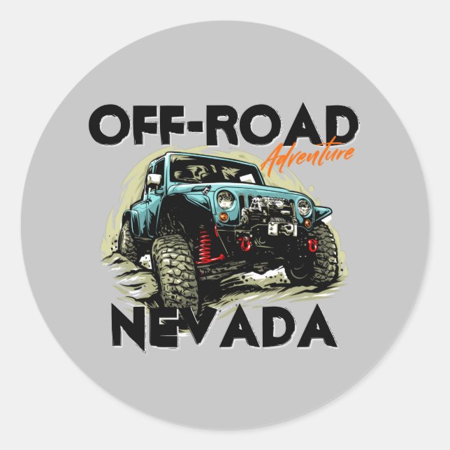 Adesivo OutRoad Nevada 4X4 ATV Personalizar T-Shirt de Tex (Frente)