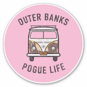 Adesivo Outros Bancos Van Pogue Life OBX Vintage (Lt cor-d