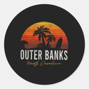 Adesivo Outter Banks North Carolina Palms Vacing Trip Sur