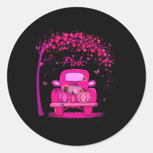 Adesivo Outubro Vestimos Carruagens Rosa Pumpkin Cancer A