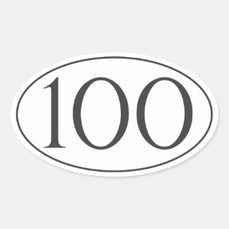 Adesivo Oval 100 Milhas