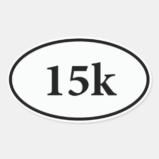 Adesivo Oval 15k