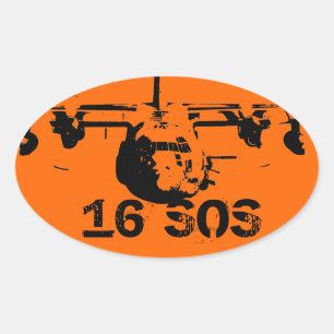 Adesivo Oval 16 SOS Sticker