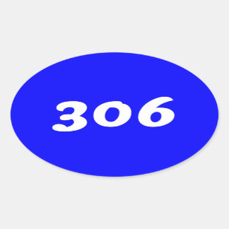 Adesivo Oval 306 Bumper Sticker #1