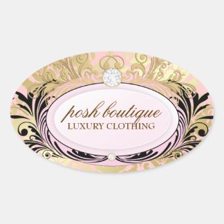 Adesivo Oval 311 Cor-de-rosa Dourado opulente