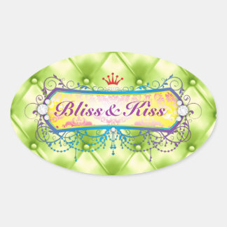 Adesivo Oval 311 Tuft de Limão Tropical Bliss