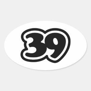 Adesivo Oval 39 Japonês Slang Sankyu