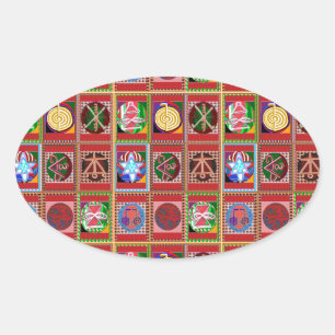 Adesivo Oval 3 Venda Karuna Reiki - Símbolo de Arte de Curar