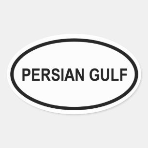 Adesivo Oval 4 "Golfo Pérsico"
