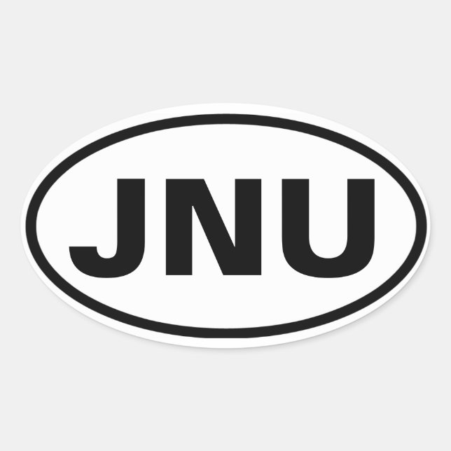 Adesivo Oval 4 Juneau, Alaska "JNU" (Frente)