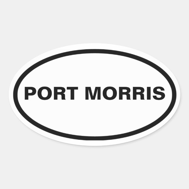 Adesivo Oval 4 Port Morris (Frente)