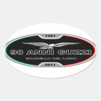 Adesivo Oval 90 Anni Guzzi Sticker