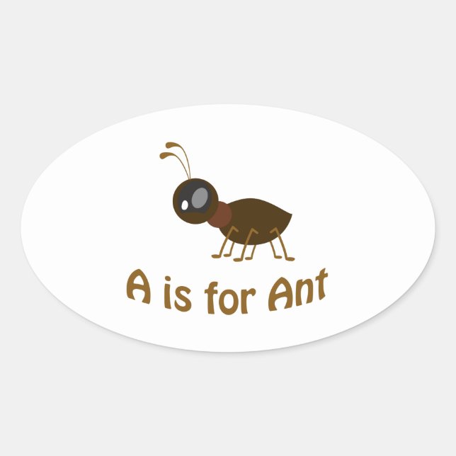 Adesivo Oval A é para Ant (Frente)