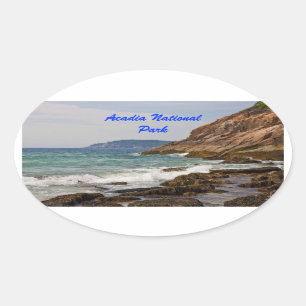 Adesivo Oval Acadia Shore Oval Sticker