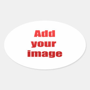Adesivo Oval Adicionar a imagem para personalizar