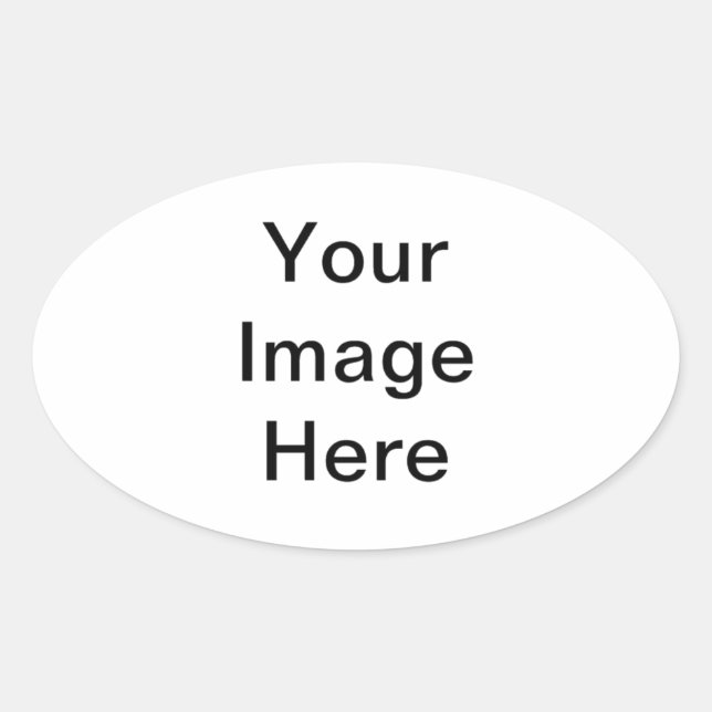 Adesivo Oval Adicionar imagem. Personalizeaza. (Frente)